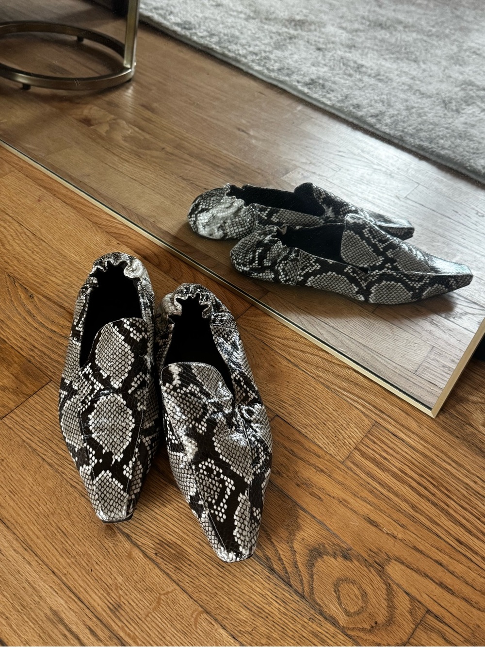 St. Agni Python Slip-On Flats Loafer